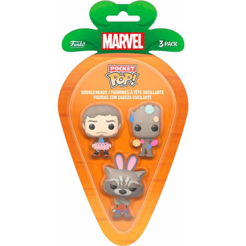 Funko Marvel pack 3 figurines Pocket POP! Vinyl GOTG 4 cm