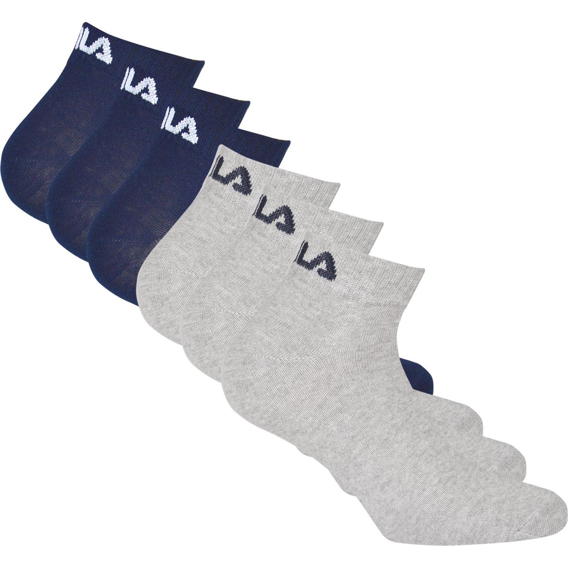 FILA, Herren, Socken, Socken Sportlich, Mehrfarbig, (6er Pack, 43 - 46)