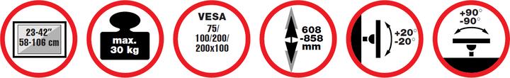 Produktbild Reflecta Pallas Extend 85 (Decke, 42", 30 kg)