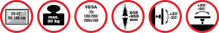 Produktbild Reflecta Pallas Extend 85 (Decke, 42", 30 kg)