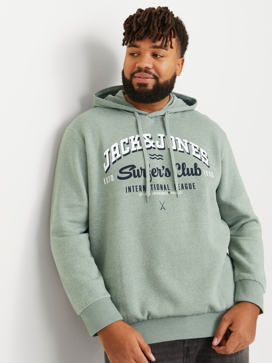 Actual product image Jack & Jones JJELOGO SWEAT HOOD 2 COL 24/25 NOOS PLS (6XL)
