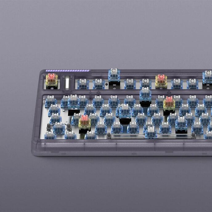 Image du produit Iqunix Clavier de jeu sans fil F97 Lavandin, RGB - Commutateurs MX-Red (US) (US, Filaire, Sans fil)