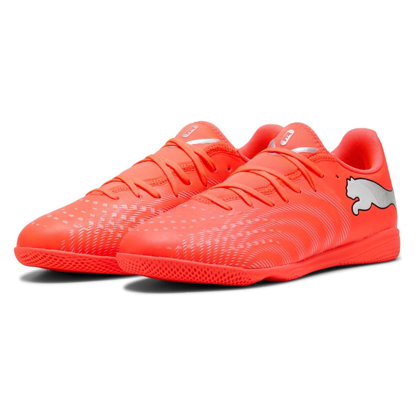 Puma, Jongens, Voetbalschoenen, Future 9 Play It (38), Rood, Wit, Zwart, Zilver