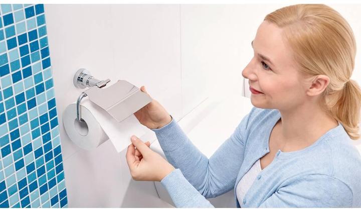 Produktbild tesa LUUP Toilettenrollenhalter inkl. Klebelösung ohne Bohren