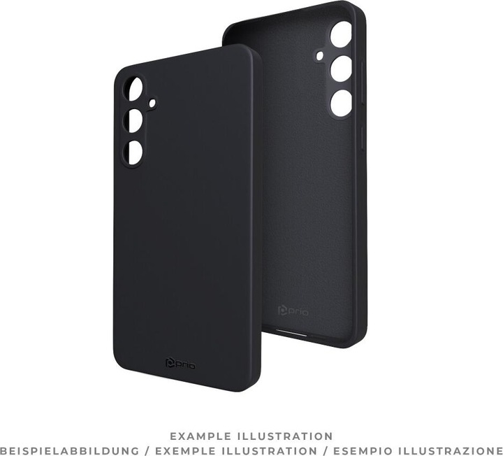 Actual product image prio Liquid Silicone Case for Samsung S24 black (Samsung Galaxy S24)