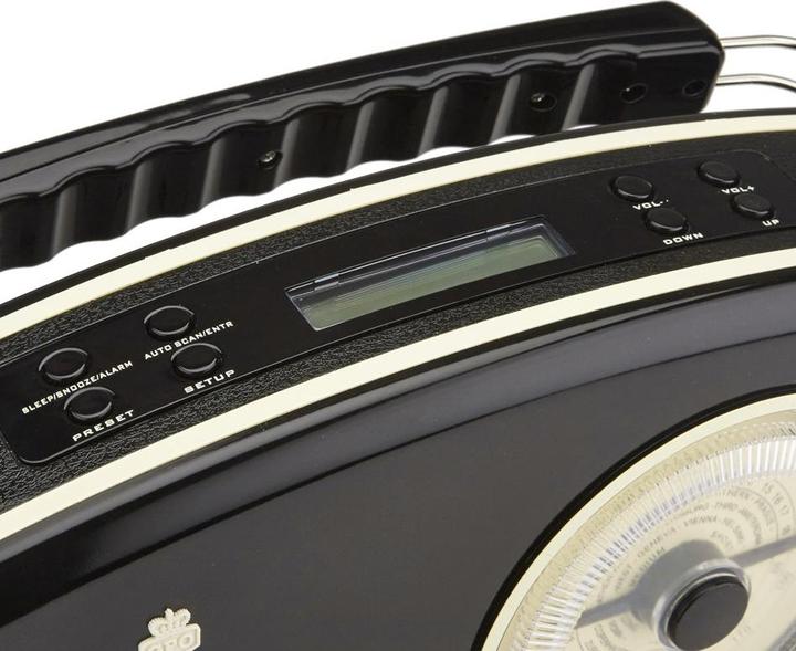 Actual product image GPO RYDELLDABBLA Trendy Jaren 50 style DAB+ - radio, zwart (LW, MW, AM, FM)