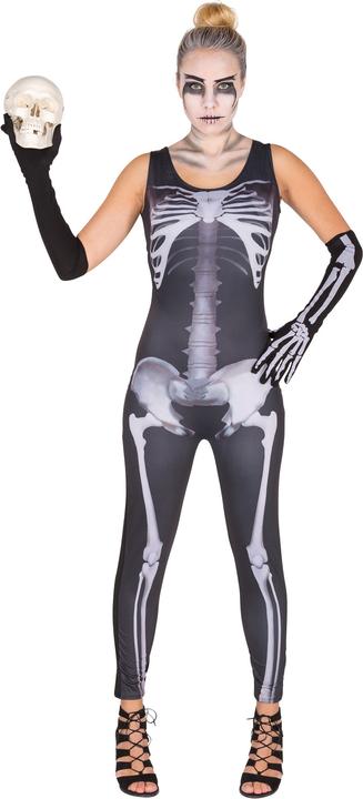 Actual product image Dressforfun Women costume sexy skeleton jumpsuit (L)