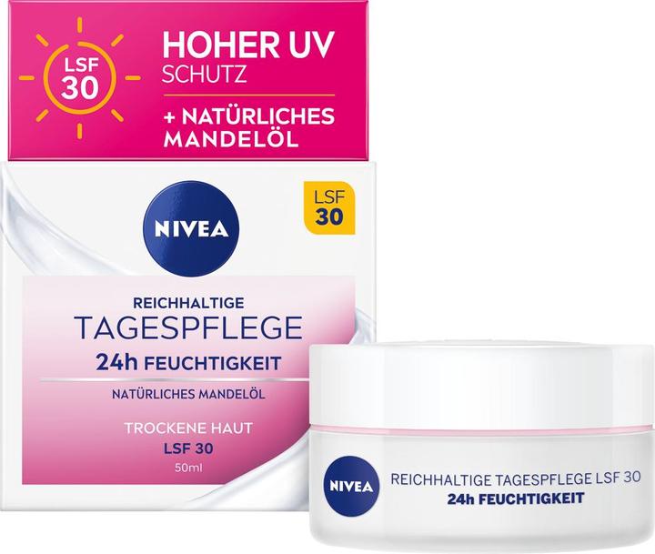 Actual product image NIVEA 24h Feuchtigkeit (50 ml, Day cream, SPF 30)
