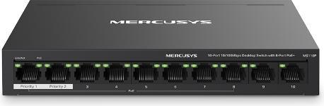 Produktbild Mercusys MS110P 10xFE Desktop-Switch 8xPoE+ (10 Ports)