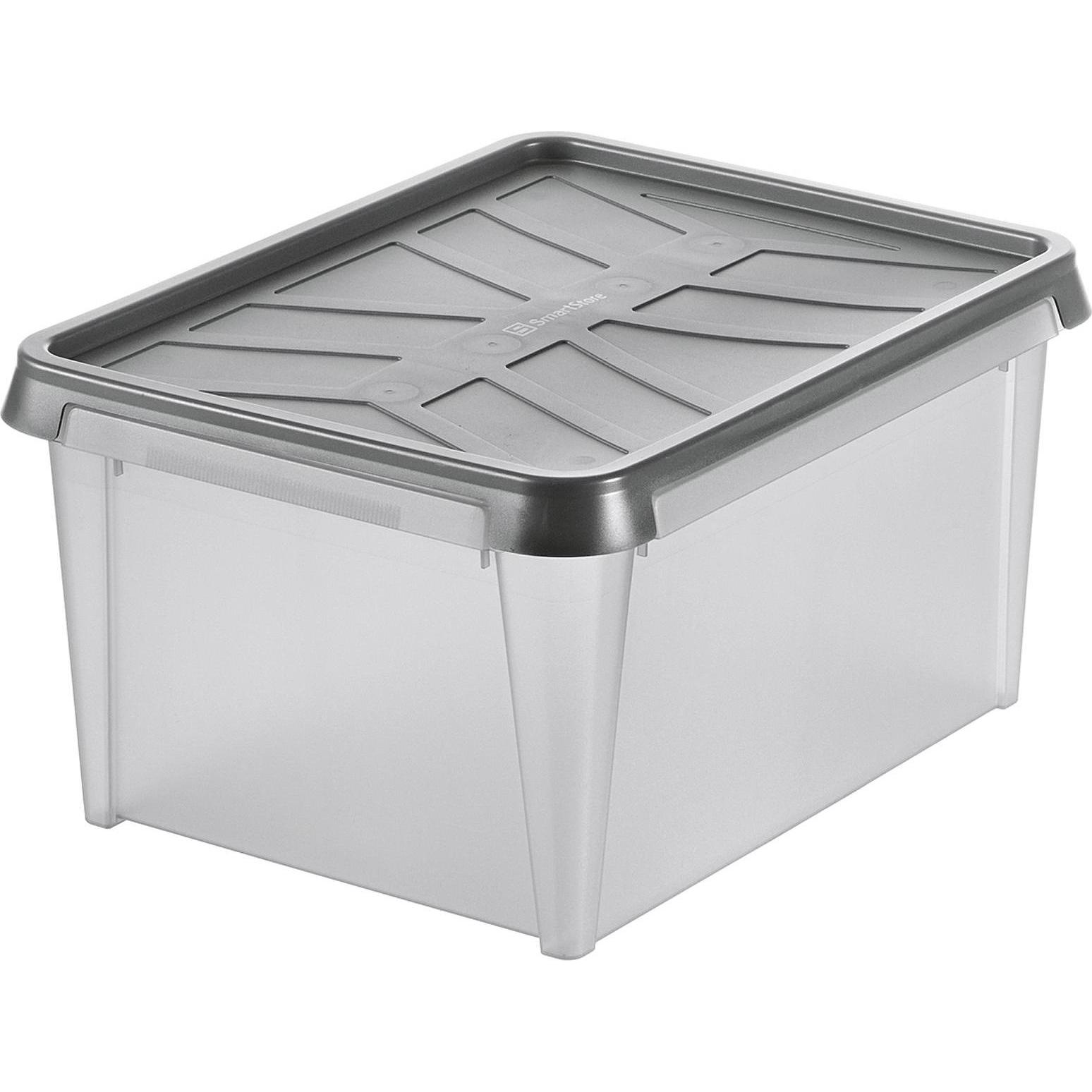 Ebnat, Box portaoggetti, SmartStore Dry Box grigio (40 x 30 x 20 cm, 12 l)