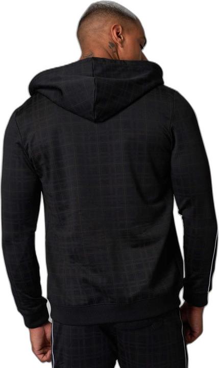 Produktbild Project X Paris Kapuzenjacke mit Karomuster und zweifarbigen Streifen (L)