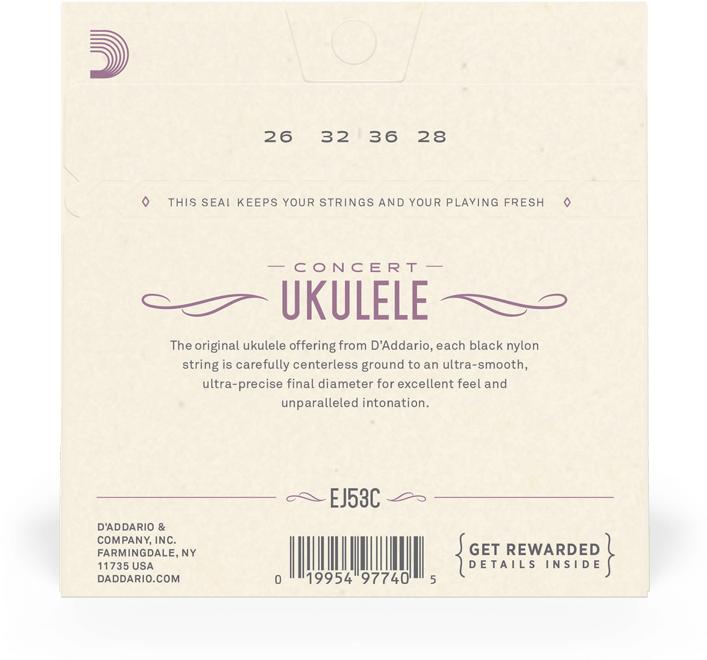 Actual product image D'Addario Ej53c (4 x, Ukelele, 0.03")