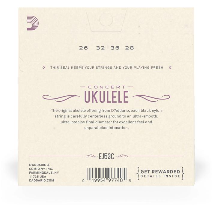 D'Addario Ej53c (4 x, Ukelele, 0.03"), Corde per strumenti