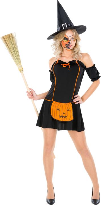 tectake Women's Costume Pumpkin-Witch
