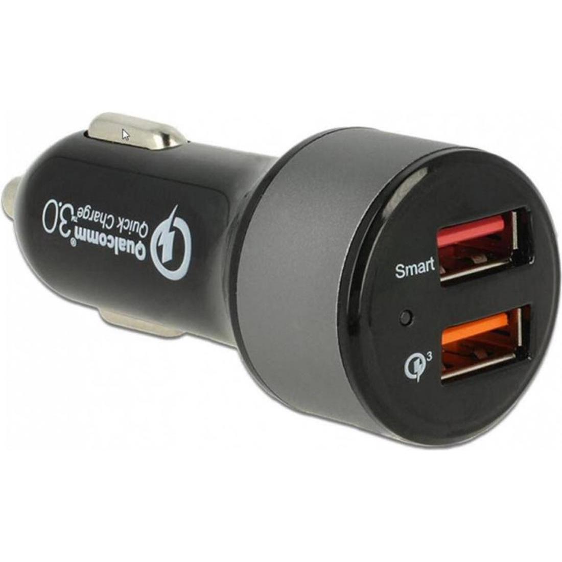 GP Batteries Navilock Car Adapter, 2x USB Typ-A, Auto Adapter, Schwarz