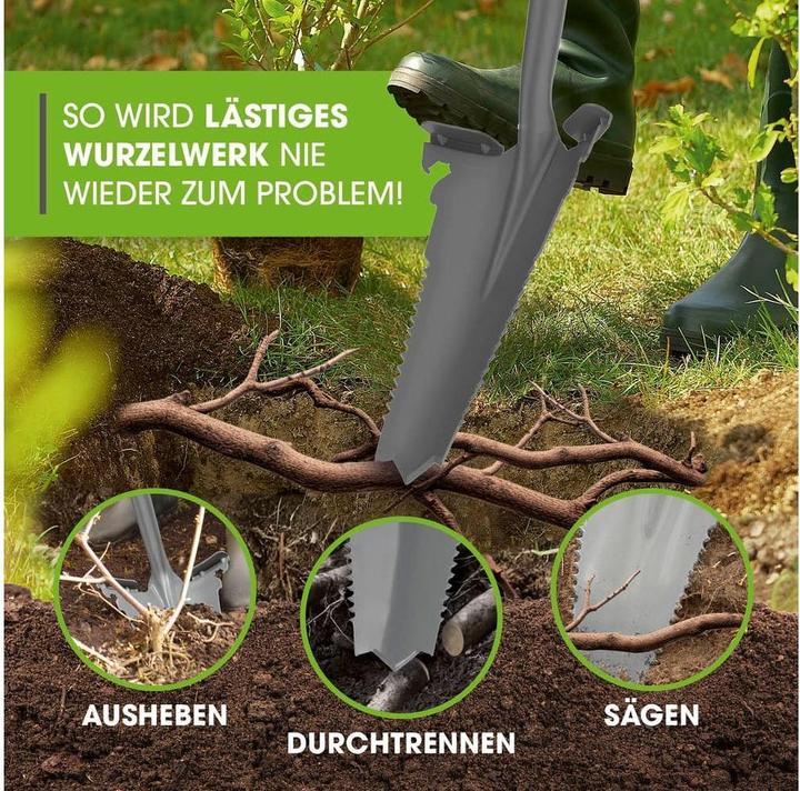 Actual product image SOG EASYmaxx Spaten- & Wurzelsäge - 114 cm, Grau/Rot