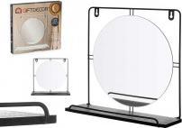 Actual product image Giftdecor mirror black wall shelf (34 x 30 cm)