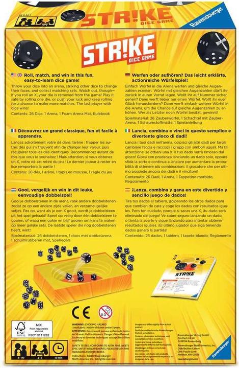 Produktbild Ravensburger Strike (Deutsch, Englisch, Französisch, Italienisch, Niederländisch, Spanisch)