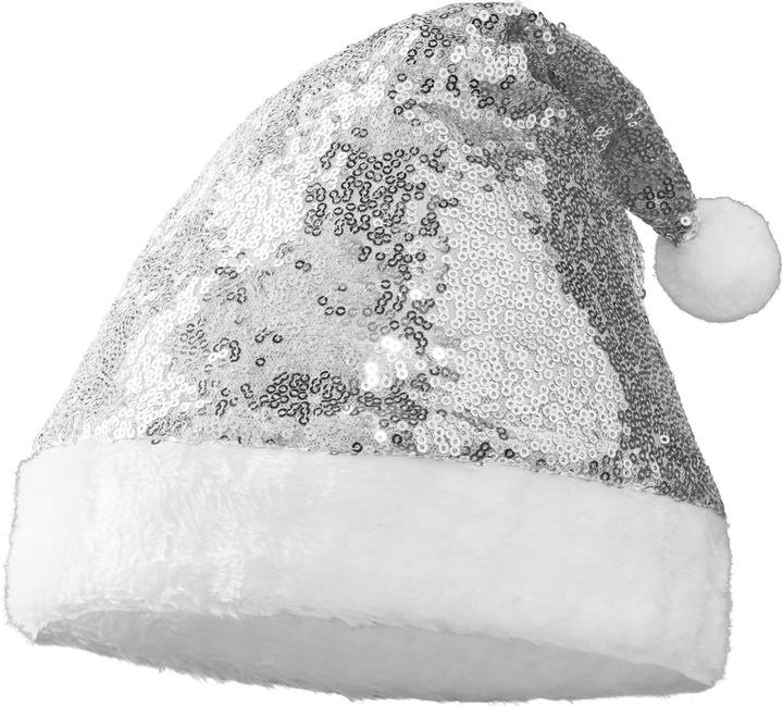 Actual product image tectake Santa Hat with Silver Sequins