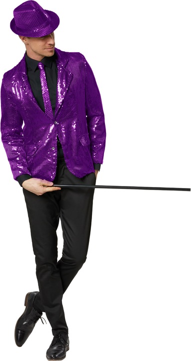 Actual product image tectake Men’s Sequin Jacket (S)