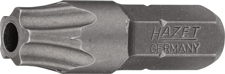Produktbild HAZET 5-Stern Bit 2225-40H ∙ Sechskant6,3 (1/4 Zoll) ∙ Innen 5-Stern Profil mit Zapfen ∙ 40H (Innensechsrund TX)