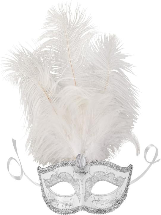 Actual product image tectake Venetian Mask with Feathers