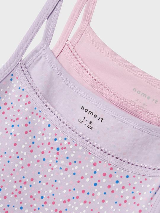 Produktbild Name it Nkfstrap Top 2p Pastel Lilac Dot Noos (158, 164)