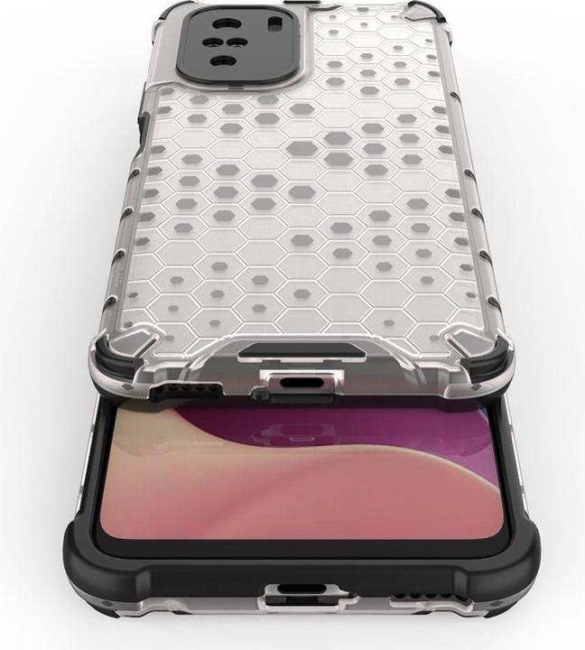 Produktbild Hurtel Honeycomb Case armor cover with TPU Bumper for Xiaomi Redmi K40 Pro+ / K40 Pro / K40 / Poco F3 blue (Xiaomi Redmi K40 Pro+, LG K40, Xiaomi Poco F3)