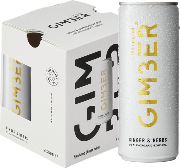 Produktbild Gimber Original Ready to Drink Bio (4 x 25 cl)