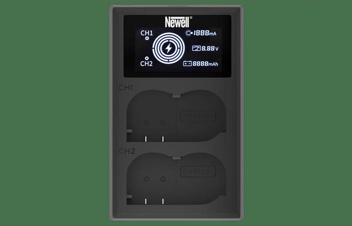 Produktbild Newell Kameraladegerät FDL-USB-C Zweikanal-Ladegerät für EN-EL15-Akkus (Kamera Akku Ladegerät)