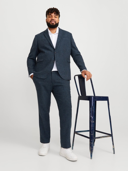 Produktbild Jack & Jones Plus Size Slim Fit Anzug Einreihiger Blazer und Hose (62)