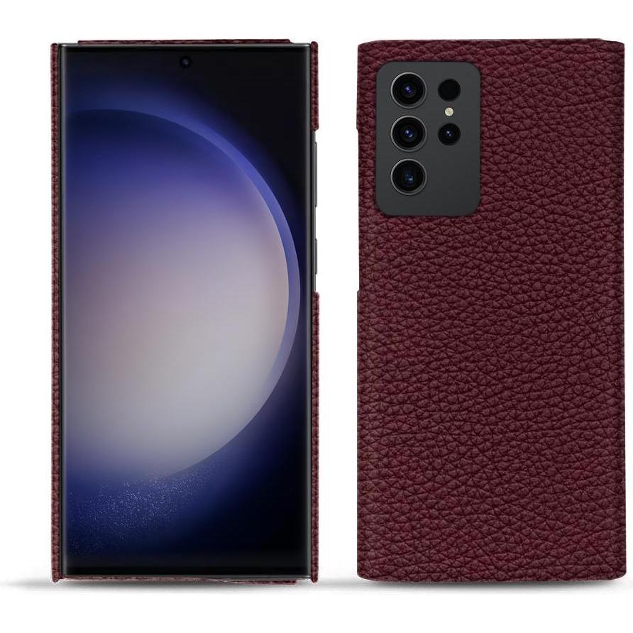 Noreve Lederschutzhülle (Samsung Galaxy S23 Ultra), Smartphone Hülle, Violett