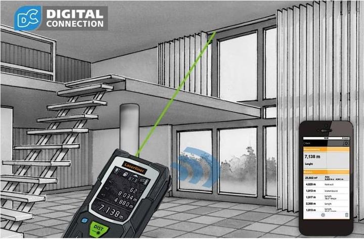 Produktbild Laserliner 080.848A LaserRange-Master Gi8 Pro Laser-Entfernungsmesser (80 m, 515 nm)