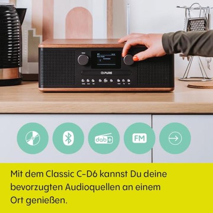 Produktbild Pure Classic C-D6 (DAB, DAB+, FM, Bluetooth)