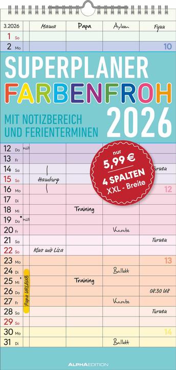 Produktbild Superplaner (22 x 45 cm)