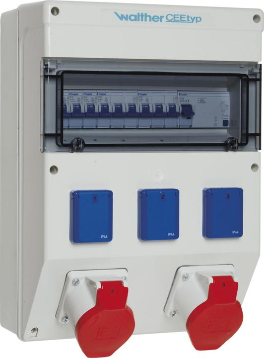 Actual product image Walther Werke WAL 6821202 Plastic socket combination Colour similar to RAL7035