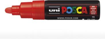 Actual product image Posca Medium marker PC-7M (Red, 5.50 mm, 1 x)