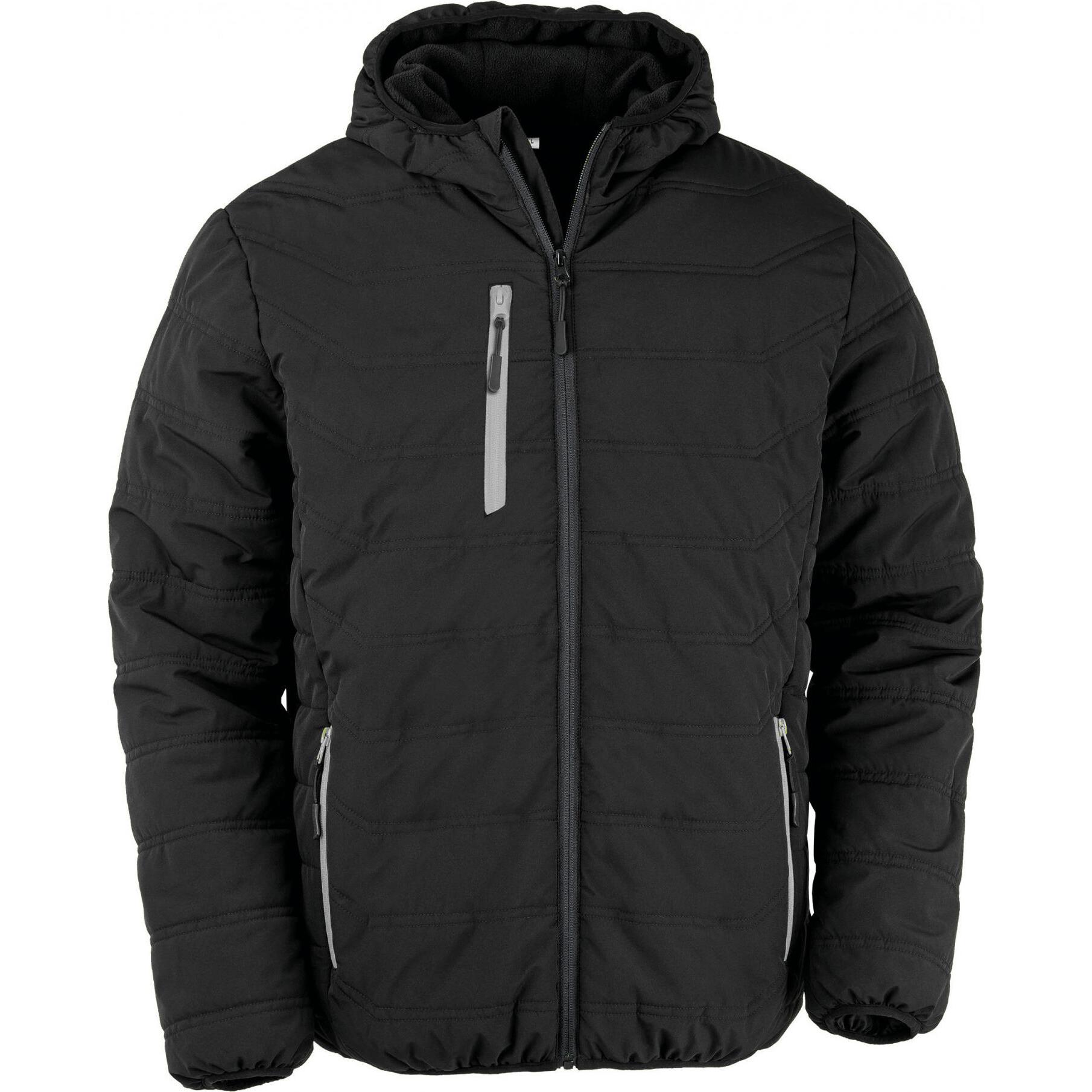 Regatta, Herren, Jacke, Compass (XXL), Schwarz, Grau, XXL