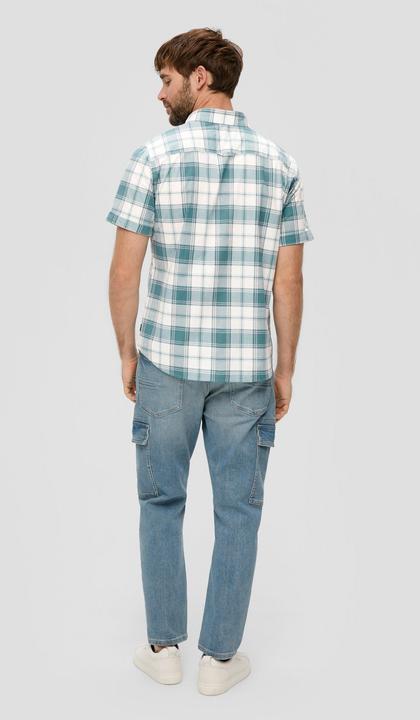 Immagine prodotto s.Oliver Hemd Kurzes Baumwollstretch-Hemd im Slim Fit (S)