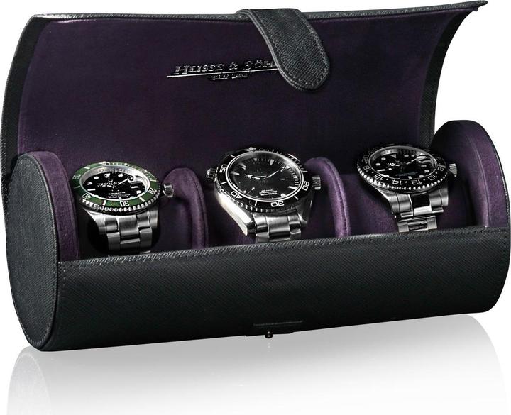 Produktbild Heisse & Söhne Uhrenrolle Rondo 3 - Schwarz / Violett