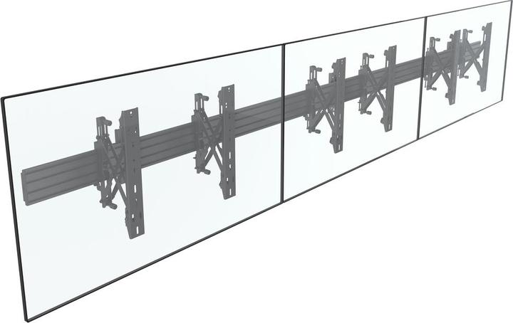 Actual product image Multibrackets Wall mount, 40"-65", black, max 3x30kg