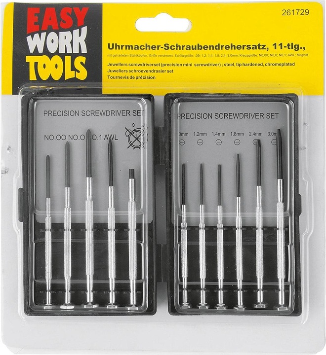 Immagine prodotto Easy Work Set di cacciaviti da orologiaio
