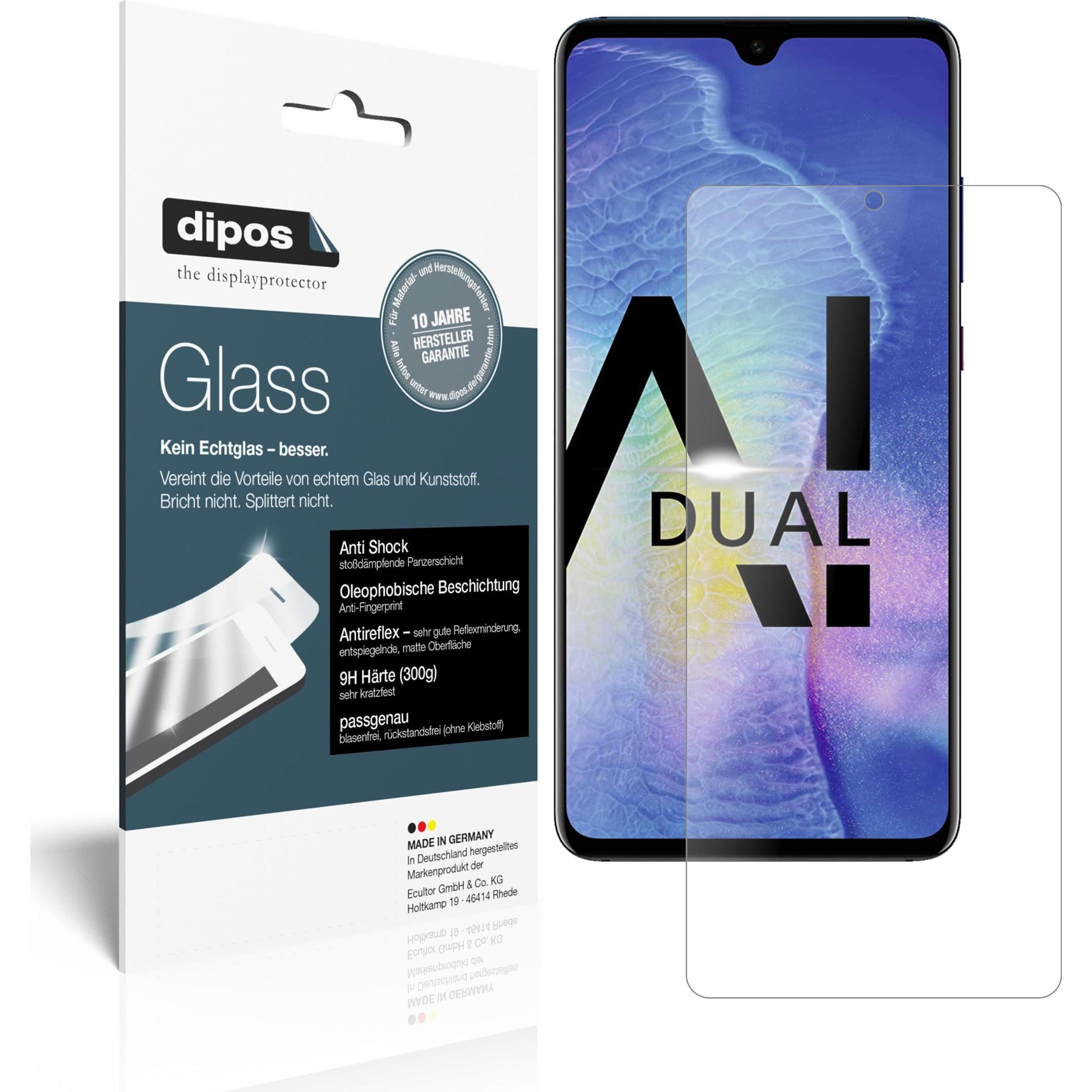 Dipos Displayschutz Anti-Shock (1 Stück, Huawei Mate 20), Smartphone Schutzfolie, Transparent