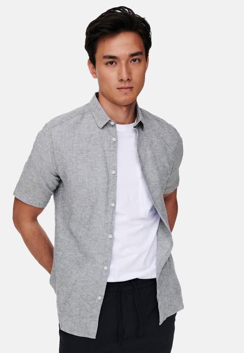 Produktbild Only & Sons Leinen Kurzarmhemd (XS)