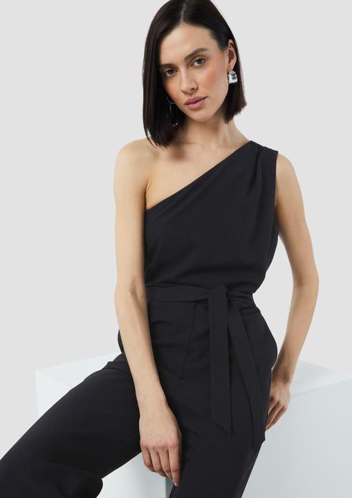 Produktbild Comma Overall Festiver Oneshoulder-Overall aus Crêpe (36)