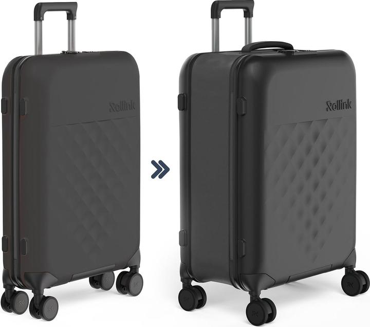 Image du produit Rollink Harde koffer / Trolley / Reiskoffer - Vega 360 - 65 cm - Zwart (80 l)