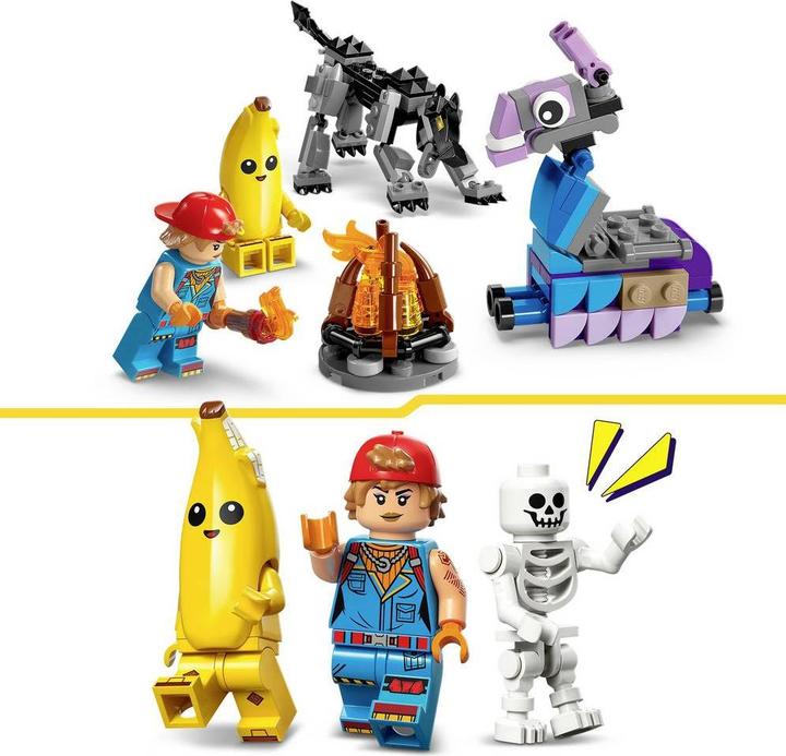 Actual product image LEGO Fortnite The camp of Schali and the spark plug artist (77075, LEGO Fortnite)