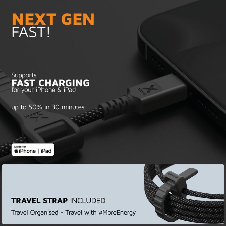 Image du produit Xtorm USB-A -> Lightning 3.0m Next Gen Cable (3 m, 12 W)