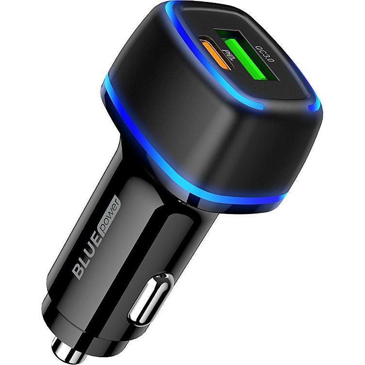 Thumbnail - Blue Power BBZ14A Mercury, 20W, 1x USB / 1x USB-C, Auto Adapter