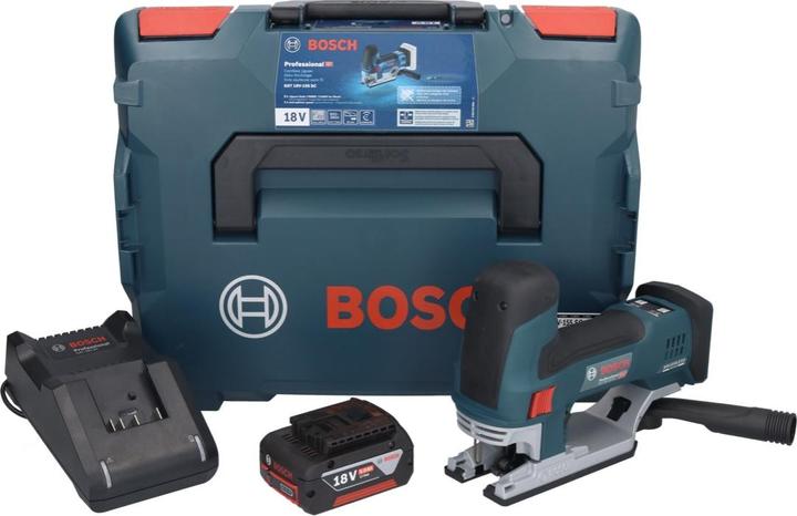Productafbeelding Bosch Professional GST 18V-155 SC professionele accu decoupeerzaag 18 V + 1x accu 5.0 Ah + lader + L-Boxx